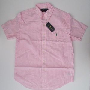 Ralph Lauren SS Seersucker Button Down Shirt NEW